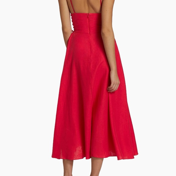 Brand New Without Tag
Farm Rio Red Lace Up MIDI Dress
Size- Large
Color- Red - Picture 8 of 8
